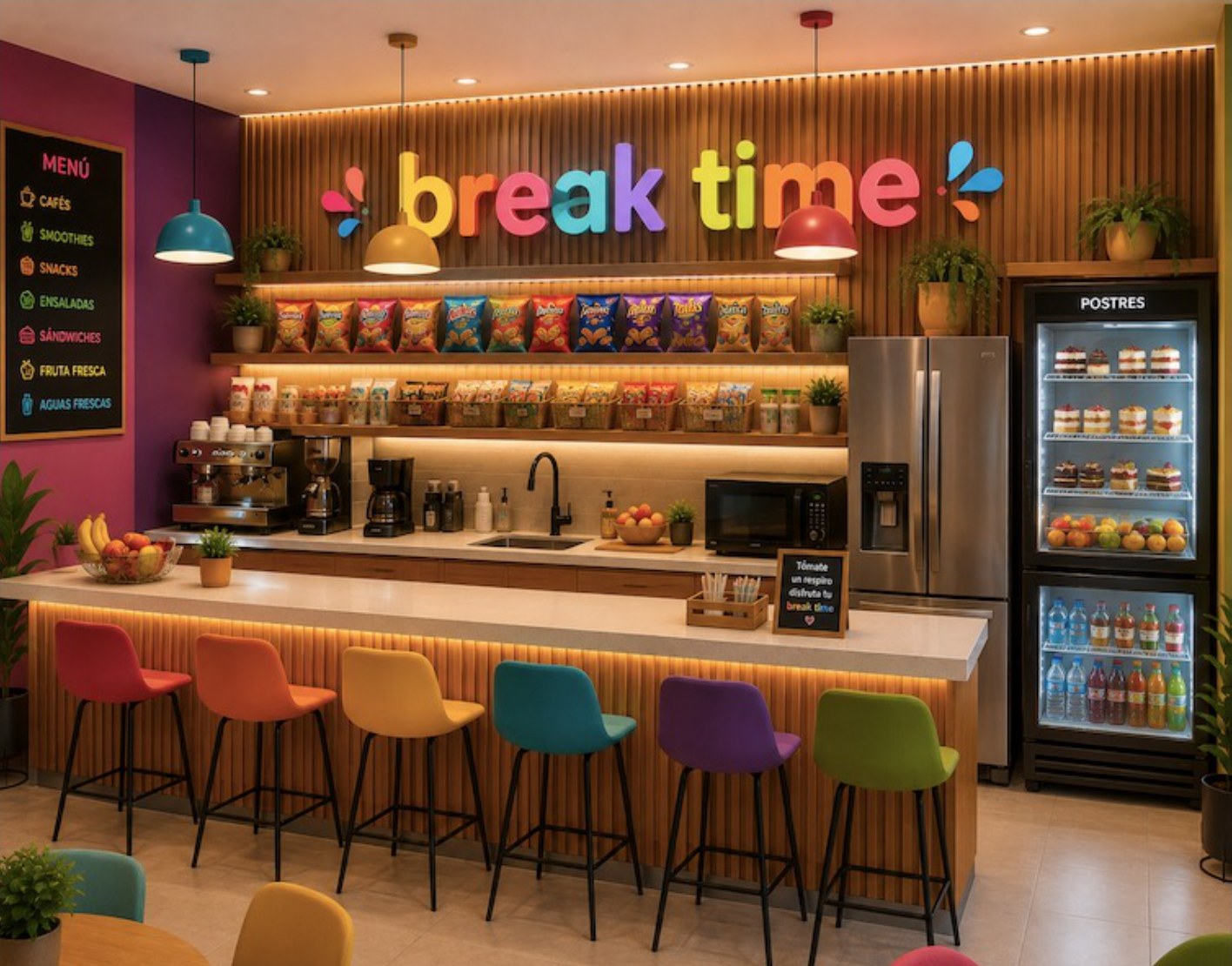 Cafetería Break Time de Sama Fun & Work