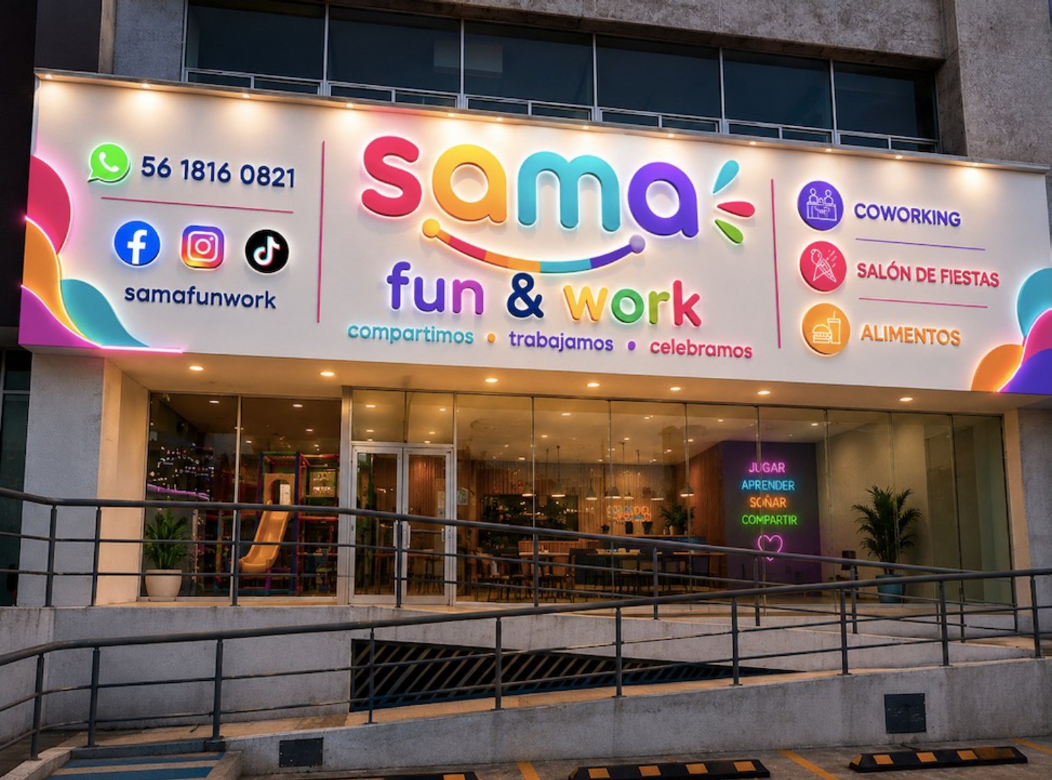 Fachada de Sama Fun & Work
